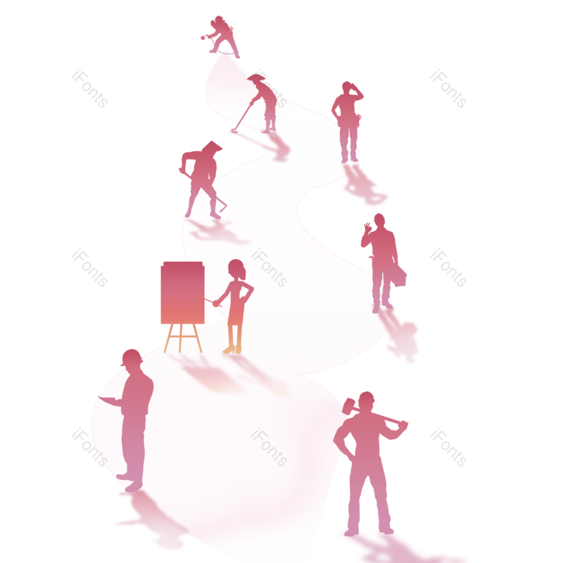 卡通图片,劳动节元素,人物PNG,五一免抠素材